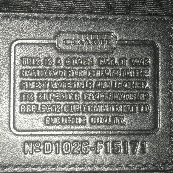 Authentic Coach Signature Jacquard Canvas bag - Picture 6 of 8